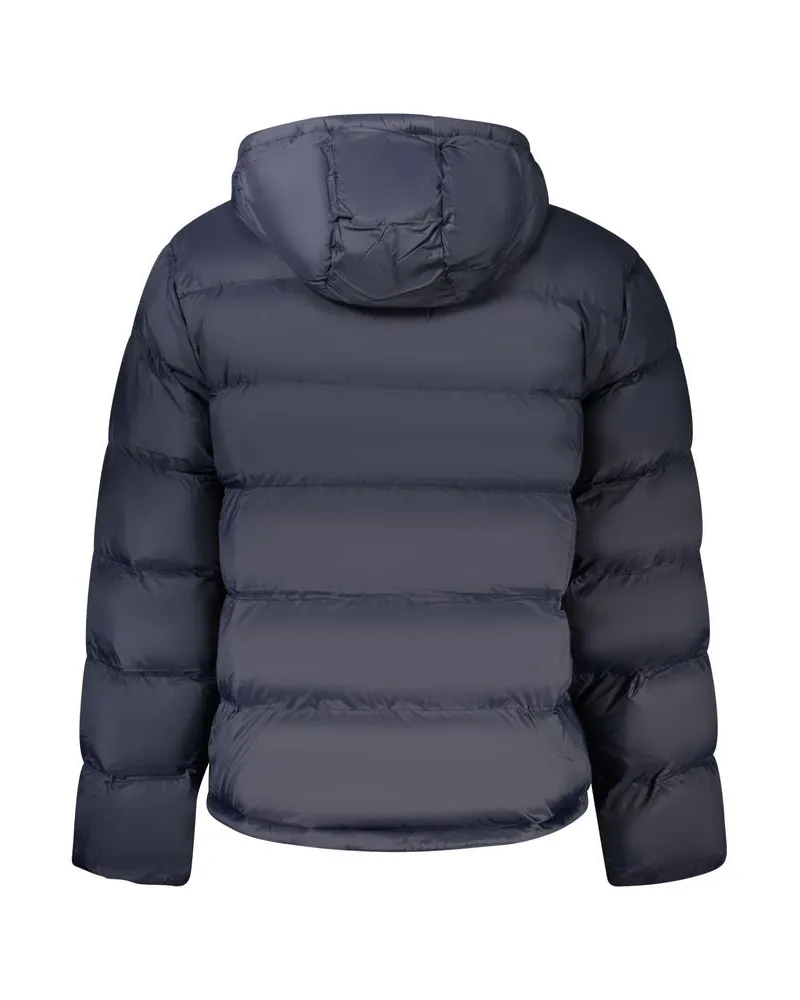 Calvin Klein Logo Quilted Polyamide Down Jacket — Blue Blue
