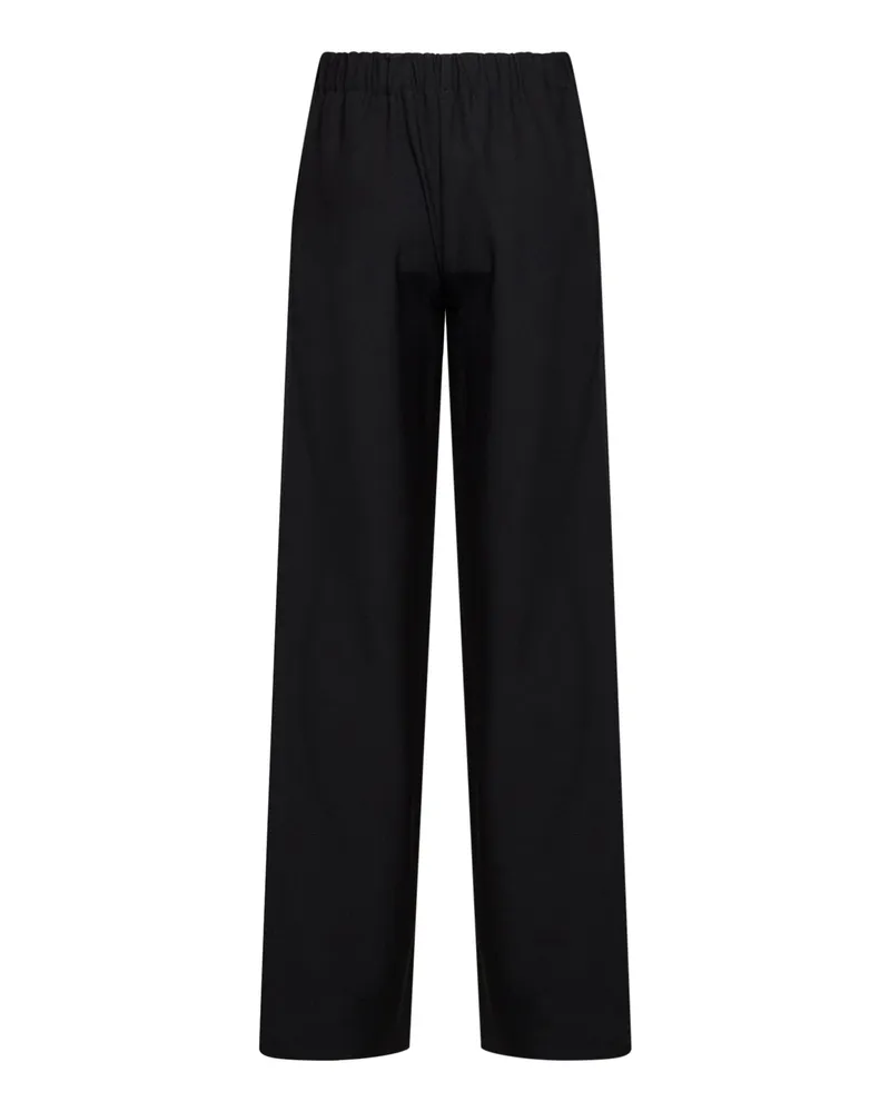 Blanca Women's Wide-Leg Trousers Pika Black Crepe Polyester Black