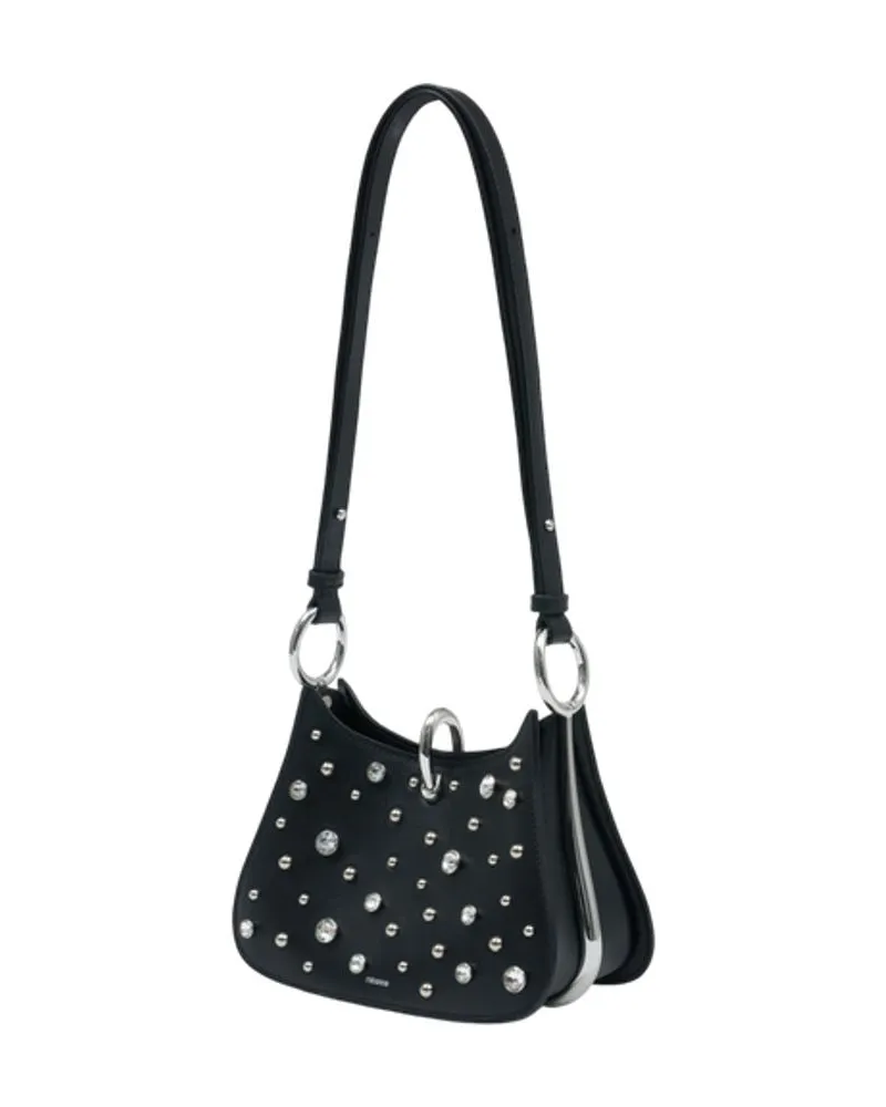 Paco Rabanne Women's Shoulder Bag -  Leather Black Calfskin Shoulder-Hobo-Bags Black