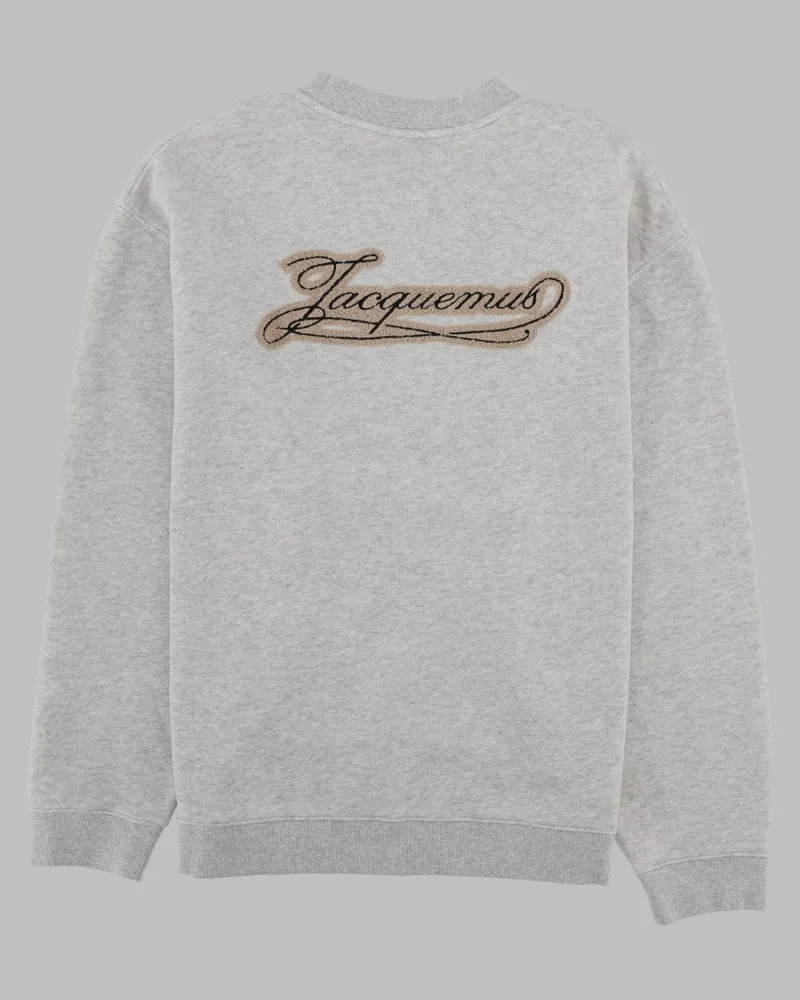 Jacquemus Le Palmier Appliqué Sweatshirt — Gray Gray