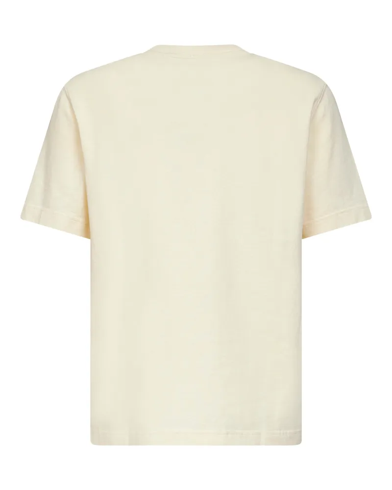Jacquemus Men's T-Shirt The Gros Grain Beige Cotton T-Shirts And Polos Beige