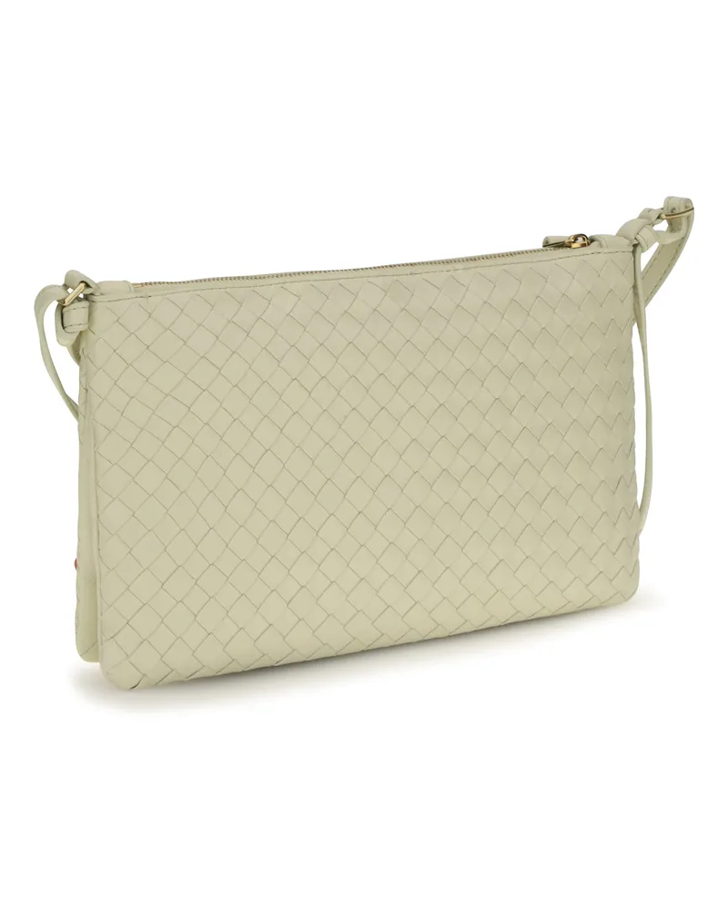 Bottega Veneta Women's Shoulder Bag Intrecciato Calf Leather Gold Beige