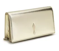 Women's Bettina Clutch Laminated Leather Platine-Gold Lamb Ovis Aries Clutches Platine/gold