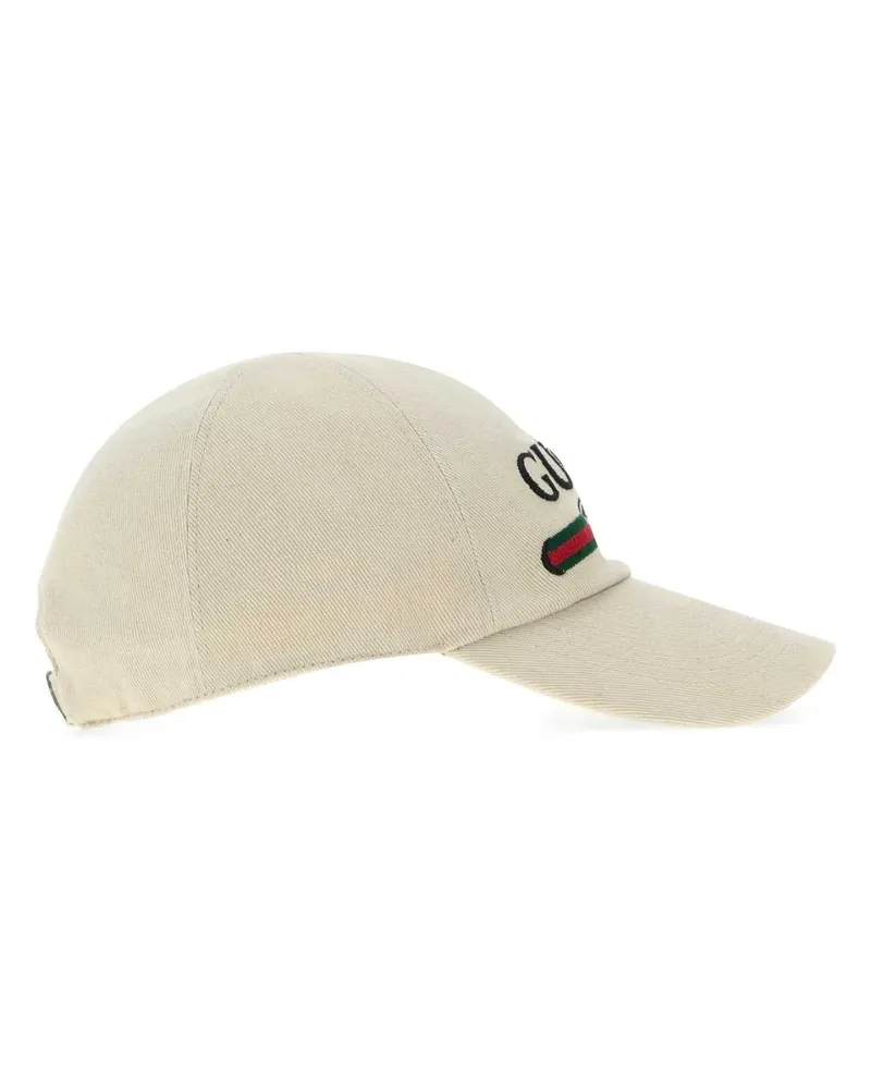 Gucci Men's Sand Canvas Baseball Cap Beigebeige Cotton Cappelli Hat Beige