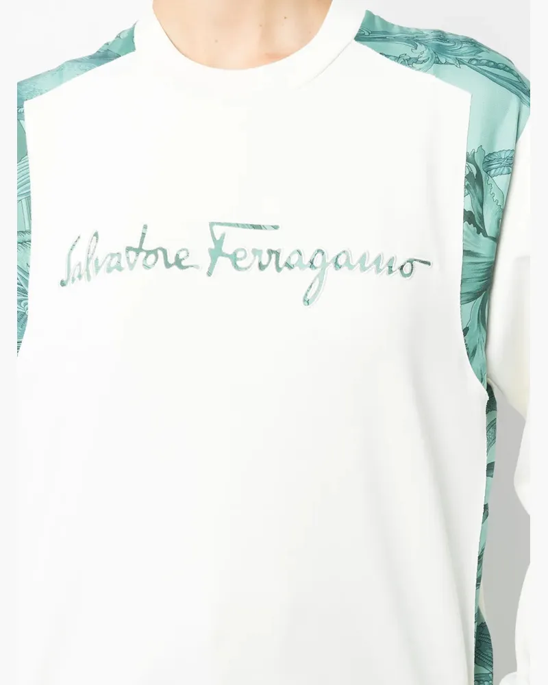 Ferragamo Women Felpa Sweatshirt White Clothing White