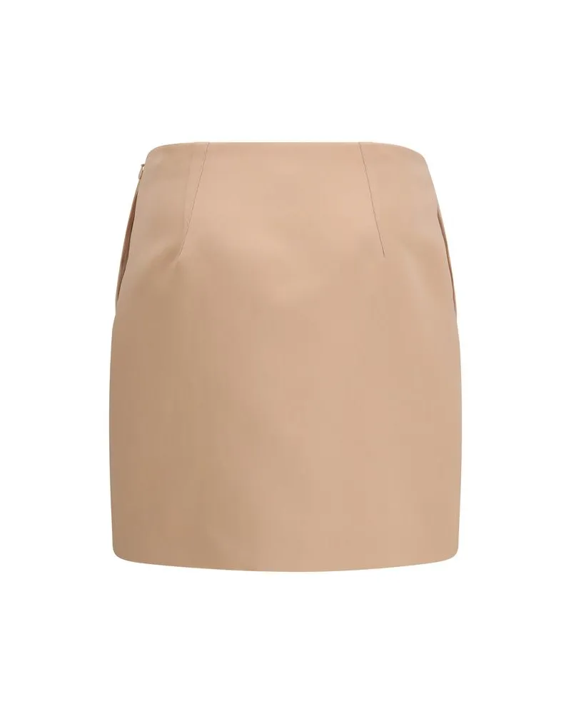 Chloé Women Multicolor Polyester Mini Skirt Beige