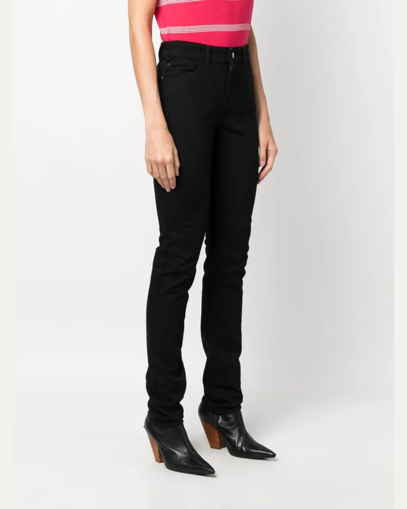 Emporio Armani Stretch-Cotton Denim Jeans — Black Black