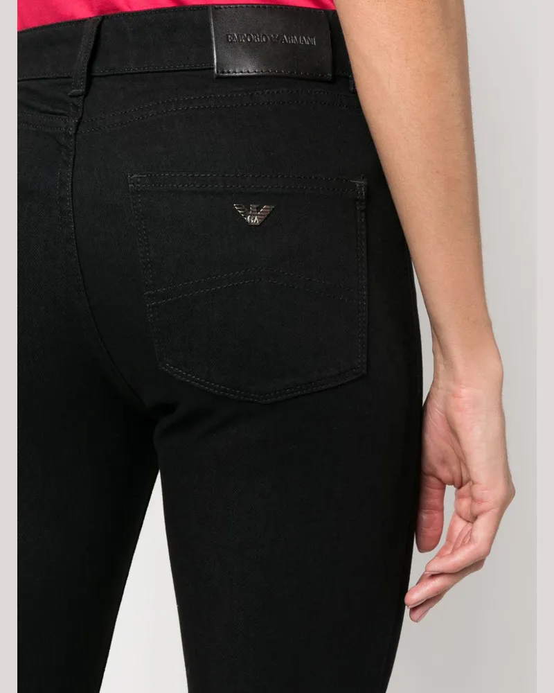 Emporio Armani Stretch-Cotton Denim Jeans — Black Black