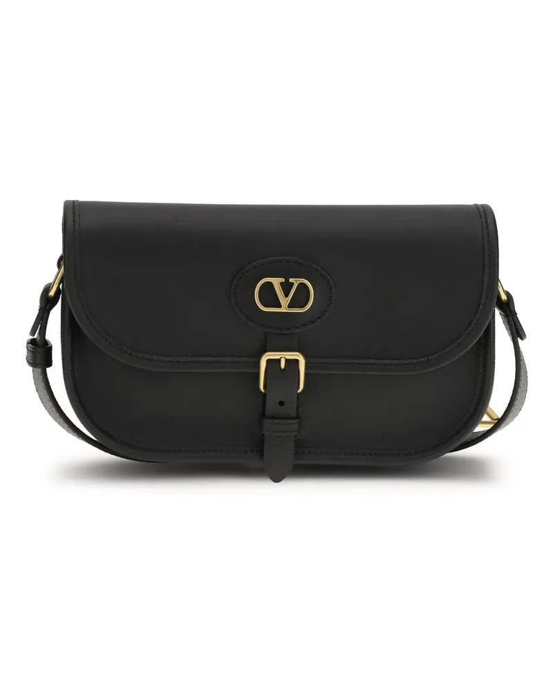 Valentino Garavani Men's Shoulder Bag Antibes Black Leather Calf Black