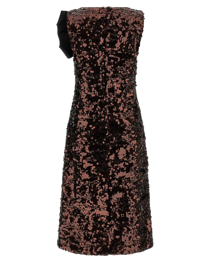 Ganni Sequin Embellished Dress — Black Black
