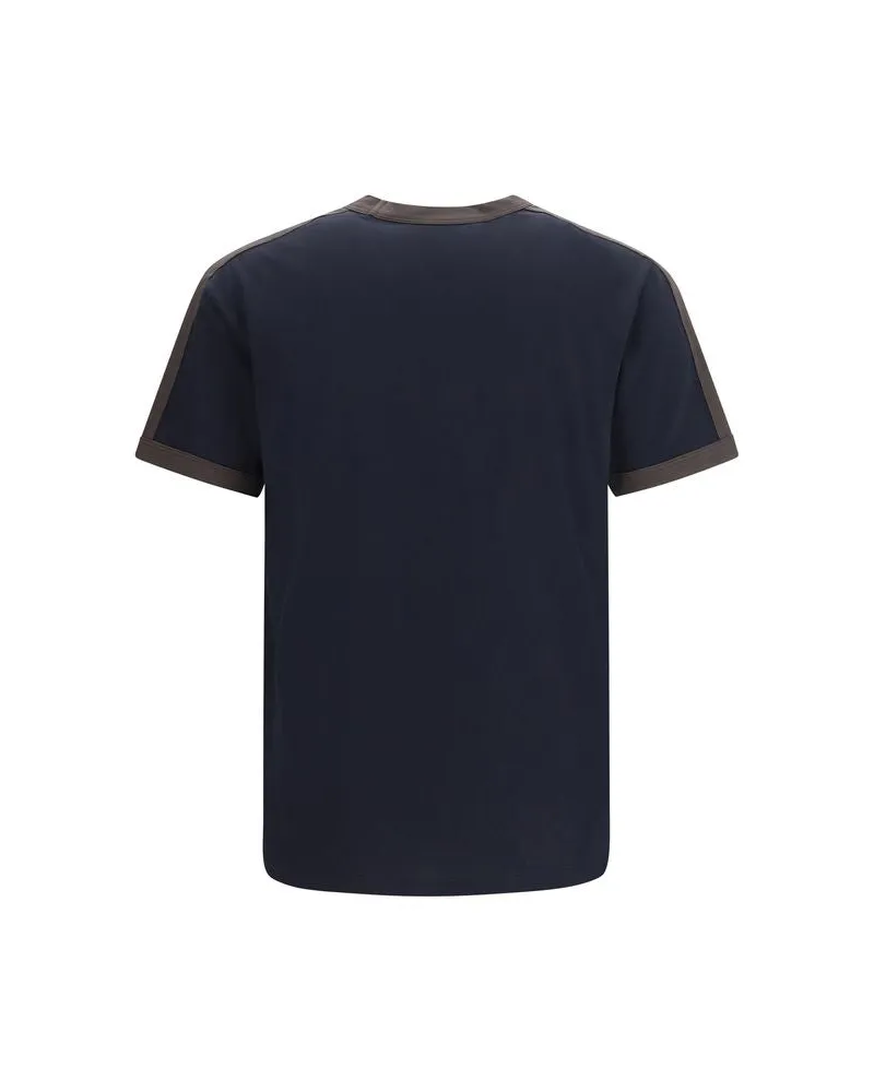 Valentino Garavani Embroidered Logo Cotton T-Shirt — Navy Navy