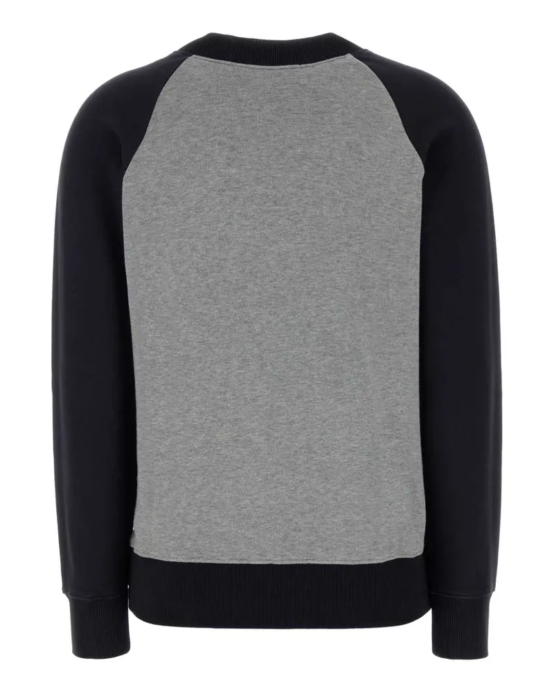 Miu Miu Women's Grey Cotton Sweatshirt Grigioblu Exterior: Maglieria Sweater Gray
