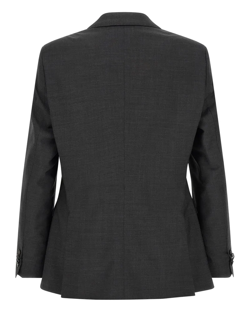 HUGO BOSS Virgin Wool Pant Suit — Gray Gray