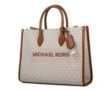 Mirella Medium East-West Tote Bag — Beige
