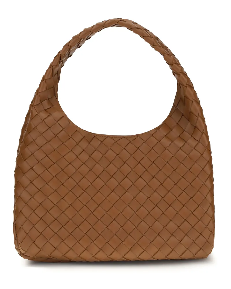 Bottega Veneta Women's Shoulder Bag Campana Tannin-Muse Brass Lamb (ovis Aries Brown