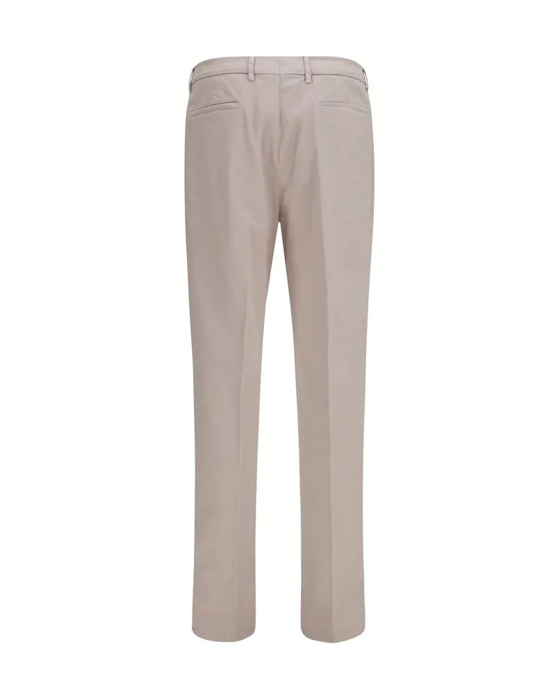 Brunello Cucinelli Men's Beige Cotton Chino Pants Beige