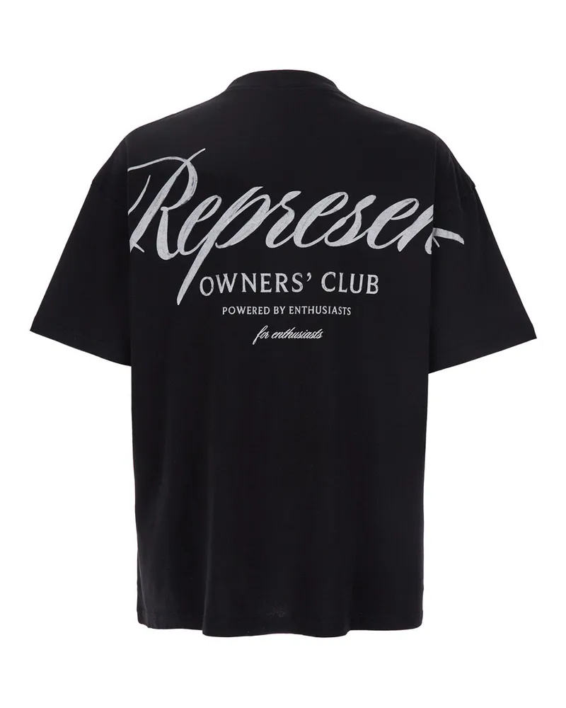 REPRESENT Men's T-Shirt Owners Club Black Cotton T-Shirts And Polos Black