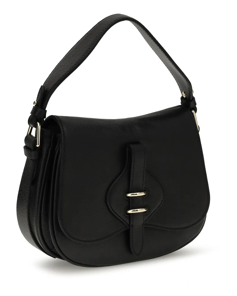 Coccinelle Women's Small Mavery Shoulder Bag Noir Calf Leather Bos Taurus Black