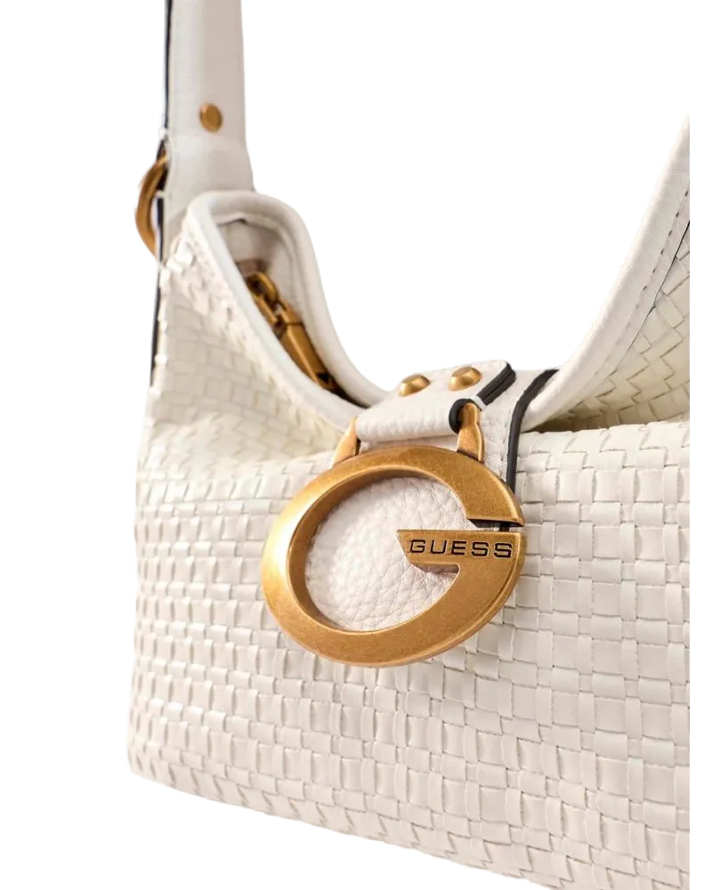 Guess Women's Shoulder Bag White Polyurethane - Shoulder-Bags White