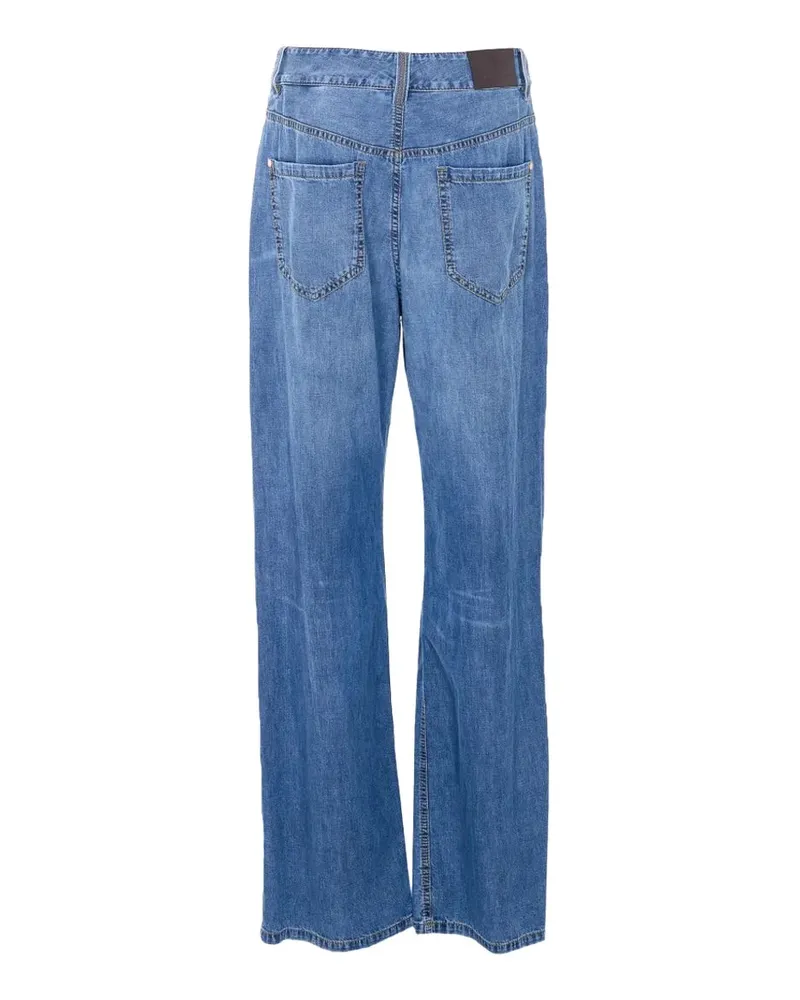 Brunello Cucinelli Relaxed-Fit Denim Jeans — Blue Blue