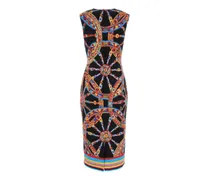 Women's Printed Satin Dress Variante Abbinata Abiti