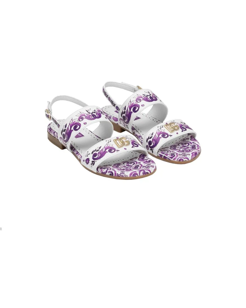 Dolce & Gabbana Multicolour Leather Sandals — Multicolor Multicolor
