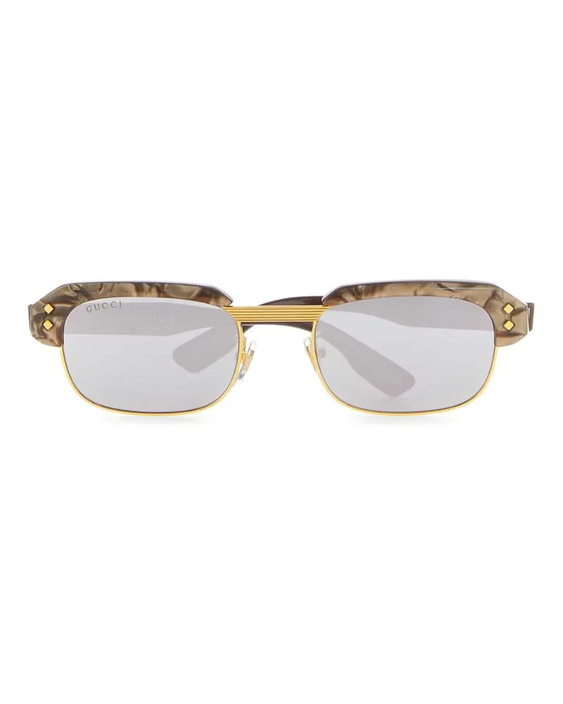 Gucci Women's Printed Acetate And Metal Sunglasses Brown Brown
