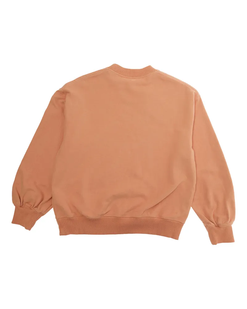 Chloé Girls' Hoodie, Orange Cotton, Contrast Trim Hoods & Sweatshirts Orange