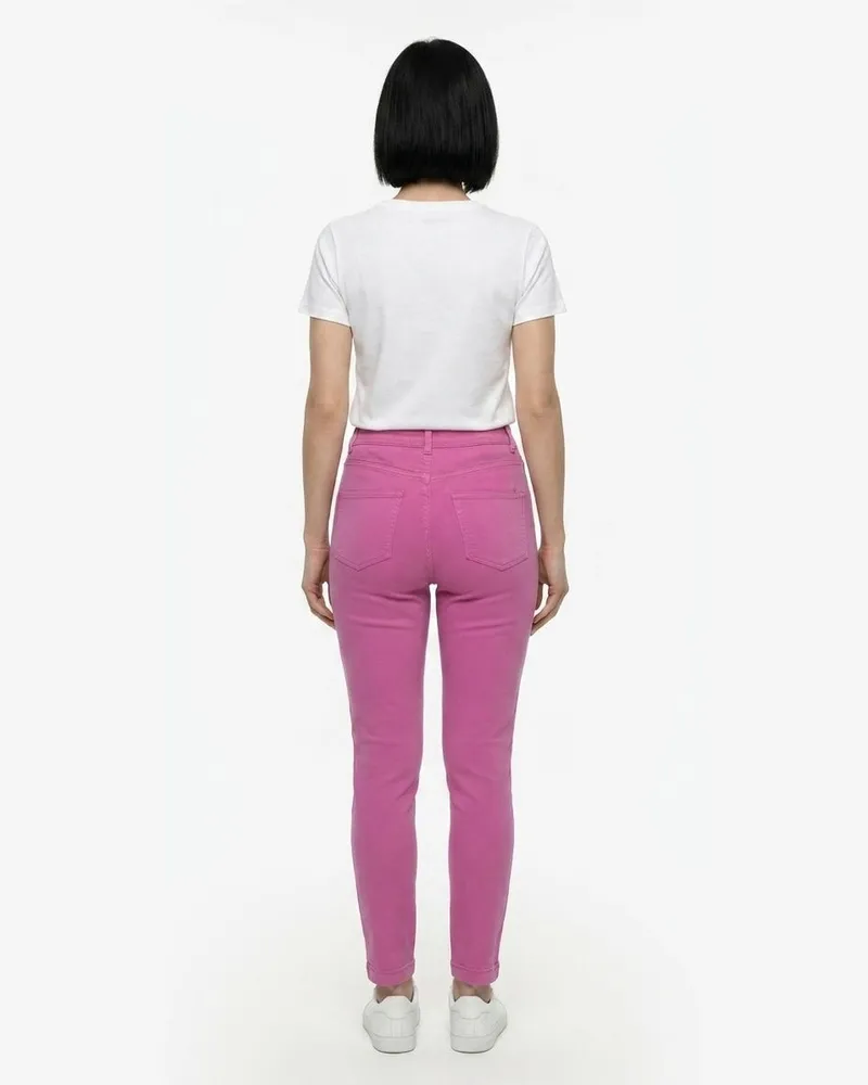 Dolce & Gabbana 5 Pocket Cotton Trousers — Pink Pink