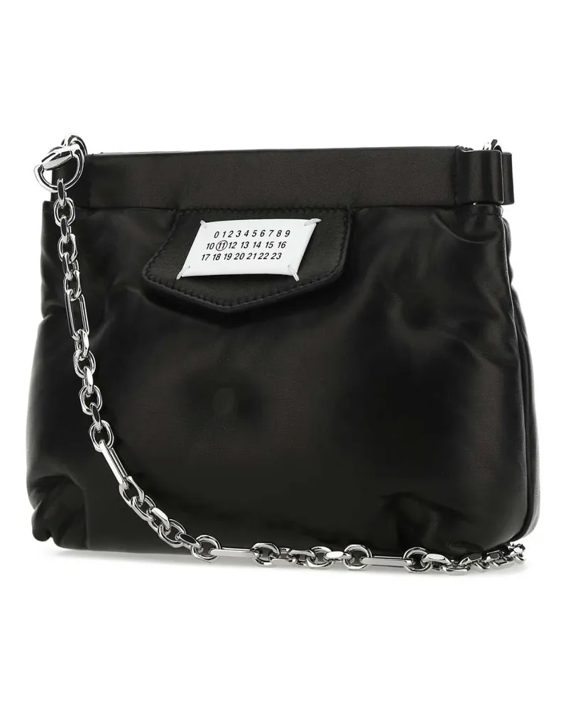 Maison Margiela Women's Black Nappa Leather Glam Slam Red Carpet Clutch T8013 Black