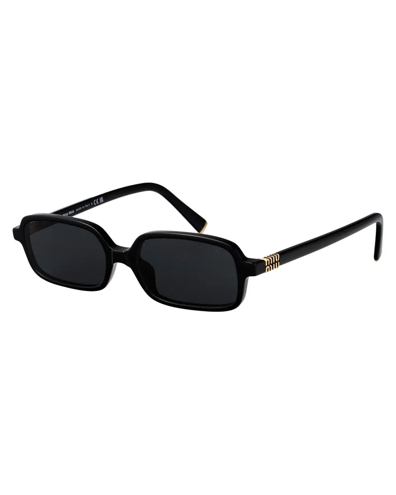 Miu Miu 0MU Black Acetate Sunglasses — Black Black