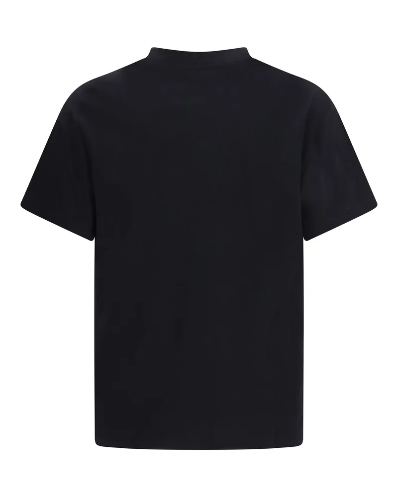 Palm Angels Logo-Print Cotton T-Shirt — Black Black