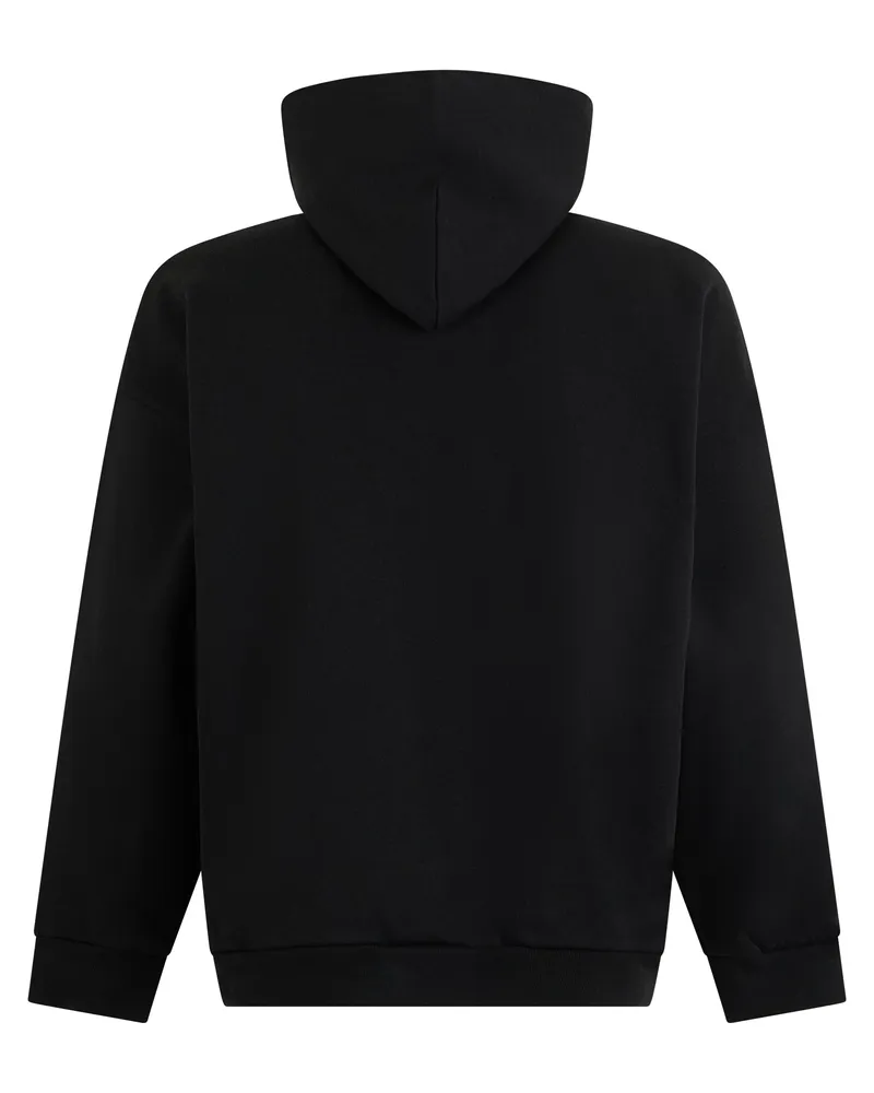Balenciaga Men's Hooded Sweatshirt Black Cotton Jumpers Sweater 