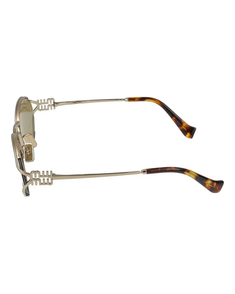 Miu Miu Women's Sunglasses Miu 0mu 52ys Zvn10r 21-125 Metal Gold