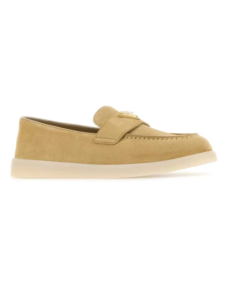Prada Tropez Loafer — Beige Beige