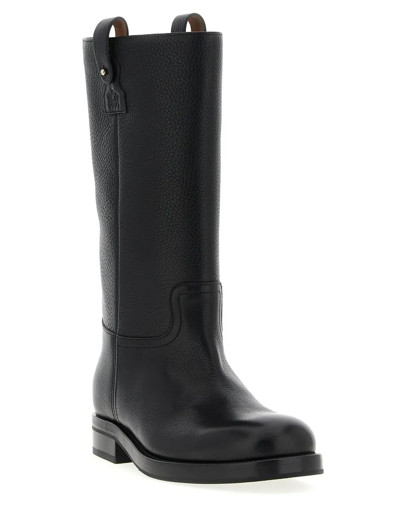 Church's Women's Black Calfskin Over The Knee Shoe Black