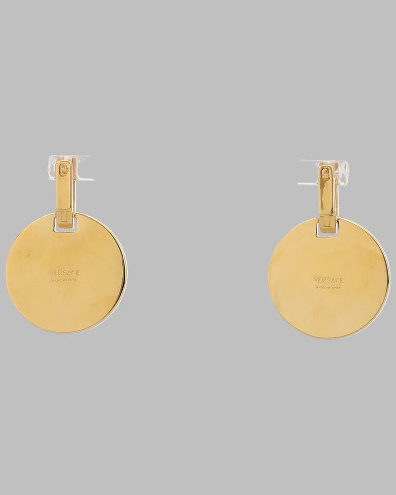 Versace Irradia Earrings — Gold Gold