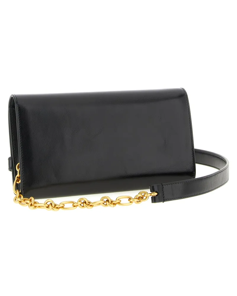 Balmain Women's Black Calfskin Cardholder Accessory Black