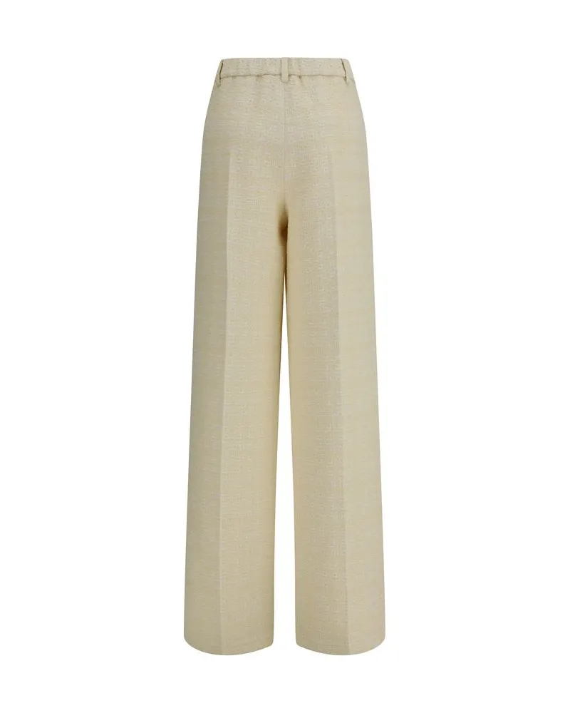 Gucci Women's Beige Cotton Dress Pants Beige