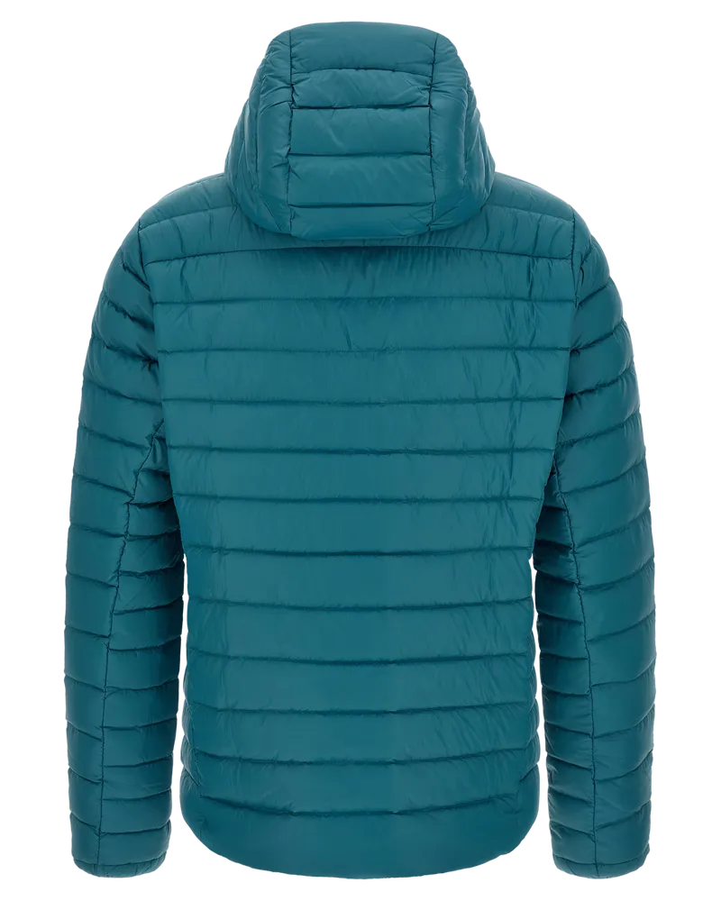 Patagonia Recycled Nylon Hooded Down Jacket — Blue Blue