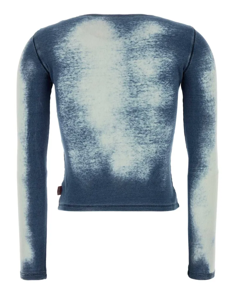 Diesel Women Blue Stretch Cotton T-Gabriel Cardigan 01 Exterior: Elastane Maglieria Blue