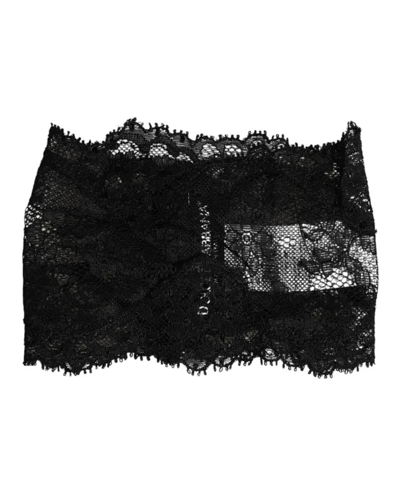 Dolce & Gabbana Women's Black Lace Neck Scarf Black
