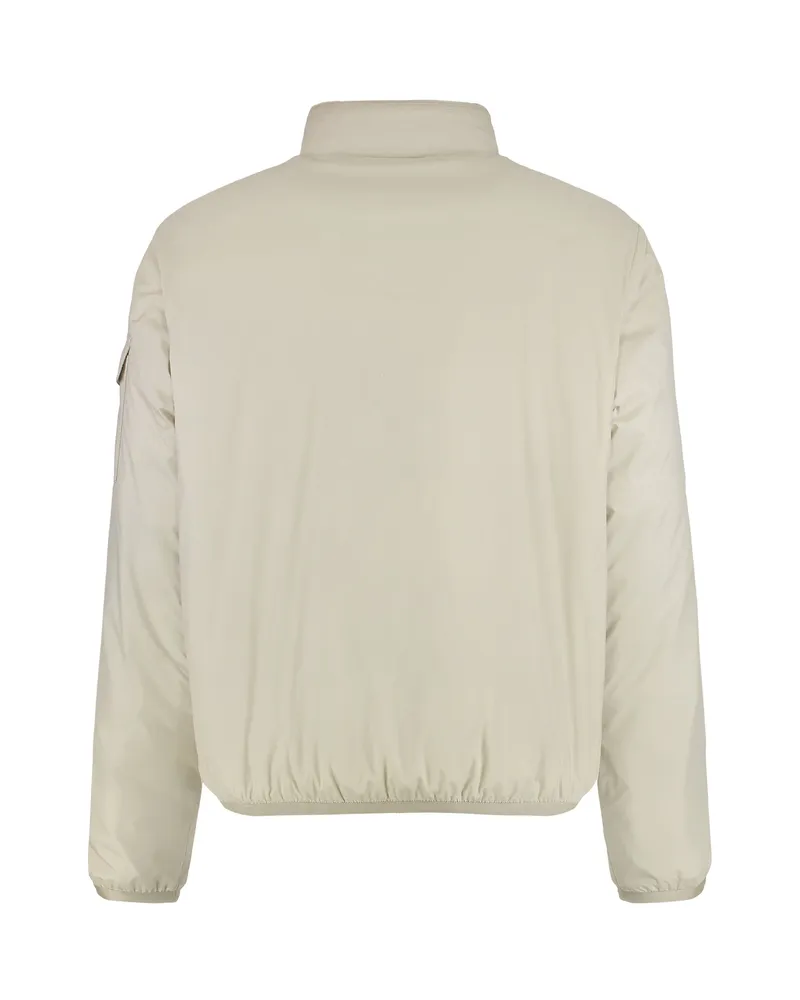 Moncler Men's Short Padded Jacket Breezes Champagne Polyamide Raincoats Coat Beige