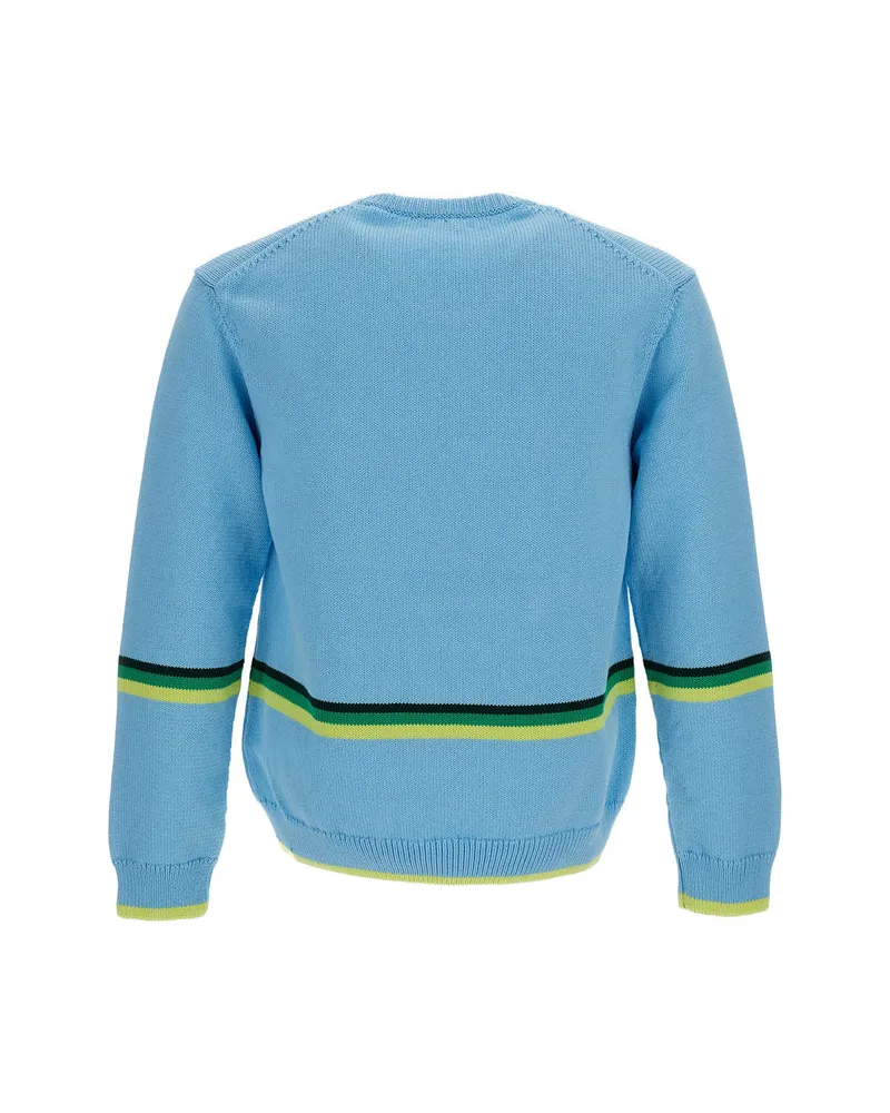 J.W.Anderson Car-Intarsia Motif Sweater — Blue Blue