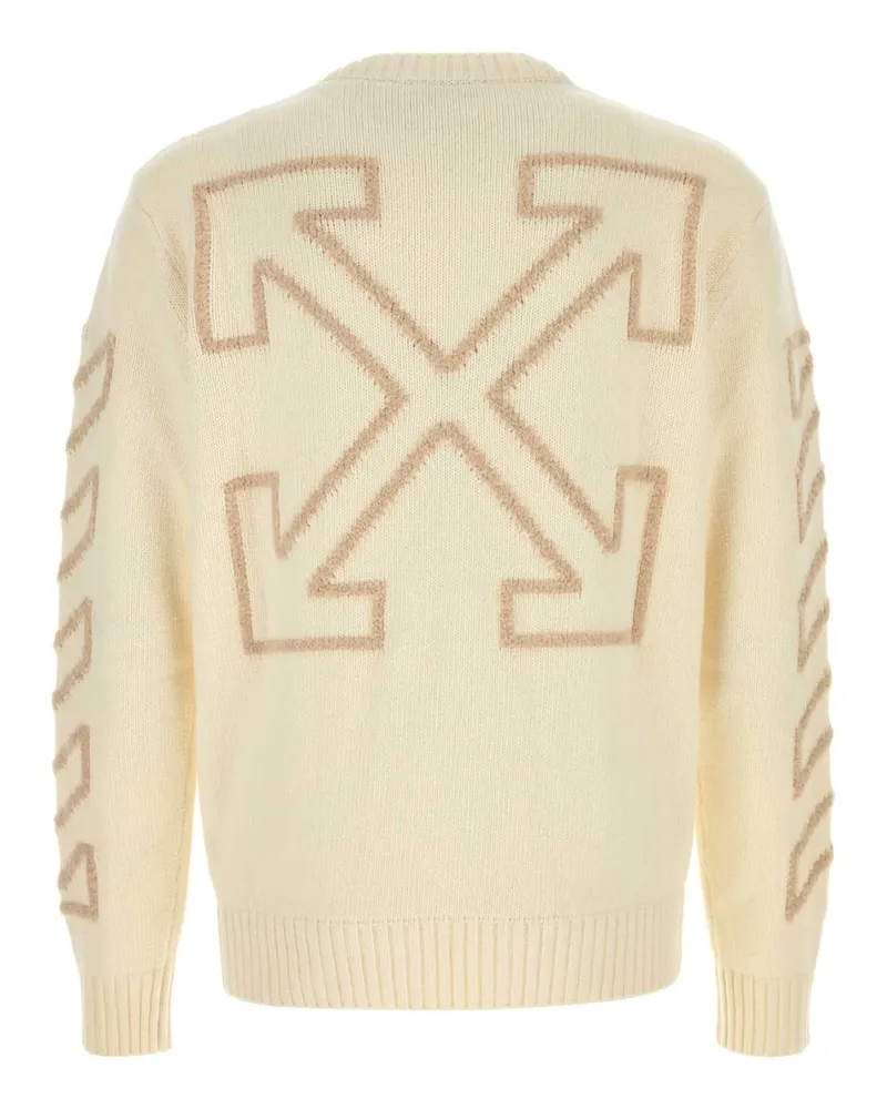 OFF-WHITE Arrow Sweater — Cream Cream