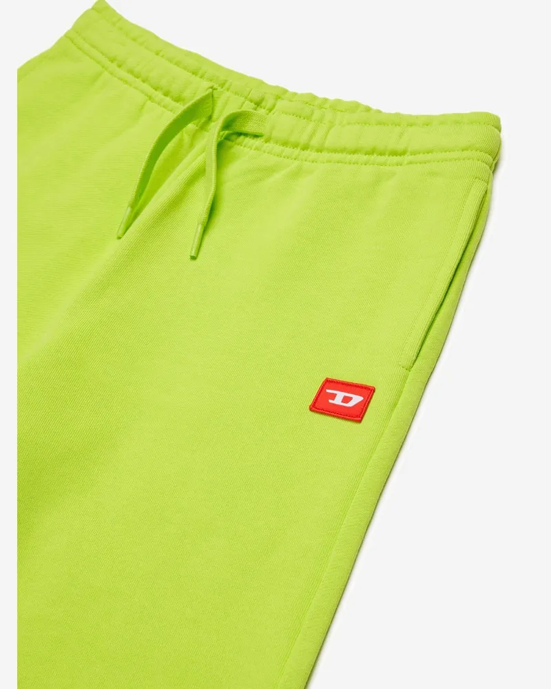 Diesel Boys' Cotton Shorts With Adjustable Drawstring Light Green Green