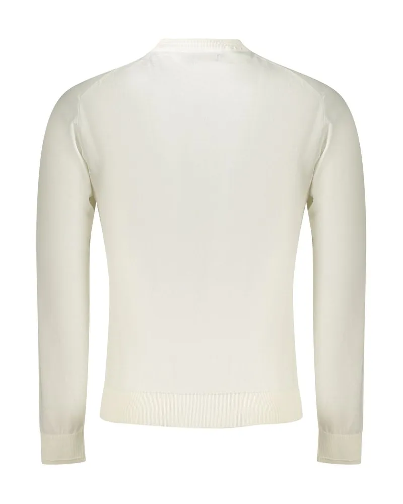 Napapijri Embroidered Logo Crew Neck Sweater — White White