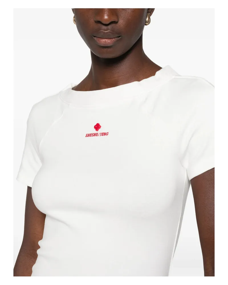SHUSHU/TONG Minimalist Cotton Bodysuit — White White