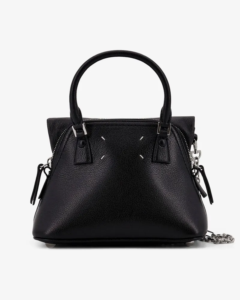 Maison Margiela Women's 5ac Classique Micro Leather Shoulder Bag Black Black