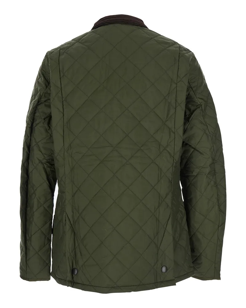 Barbour Men's Jacket Heritage Liddesdale Green Polyamide Coat Green